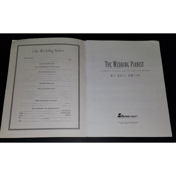 Wedding Pianist Complete Christian Wedding Gail Smith Moderate Sheet Music 1993 - Picture 3 of 5